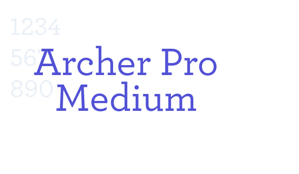 Archer Pro Medium font download