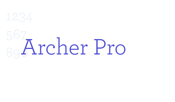 Archer Pro font download