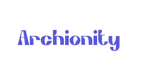 Archionity Font Download