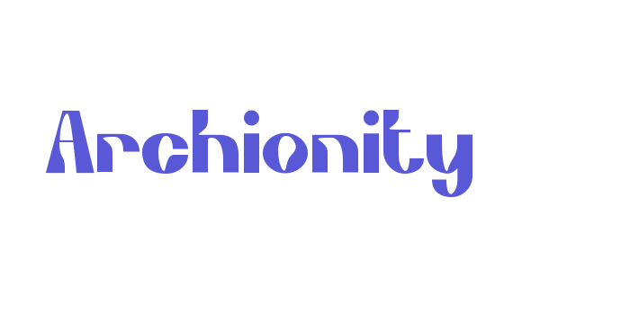 Archionity Font