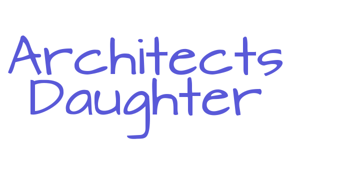 Architects Daughter Font Download