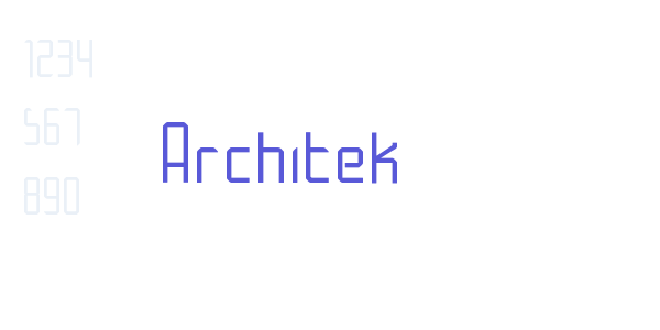 Architek font free