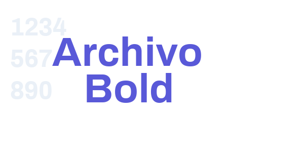 Archivo Bold font