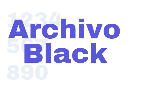 Archivo Black Font