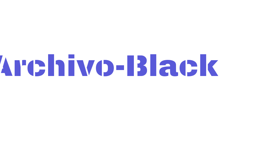 Archivo-Black Font Download