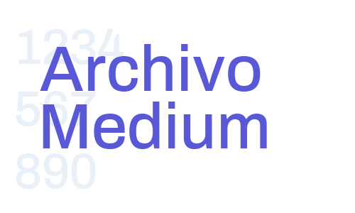 Archivo Medium Font