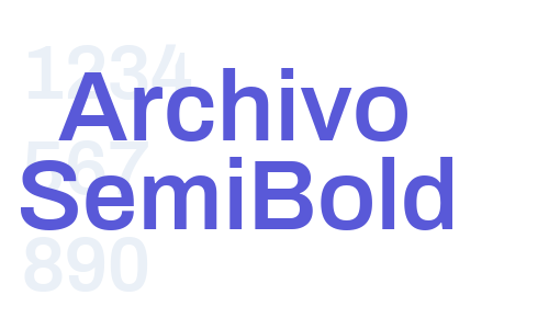 Archivo SemiBold Font