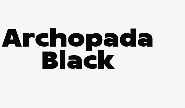 Archopada Black Font