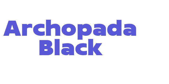 Archopada Black Font Download