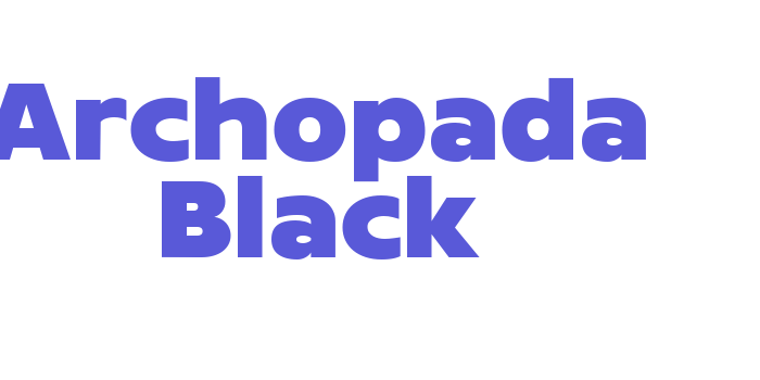 Archopada Black Font