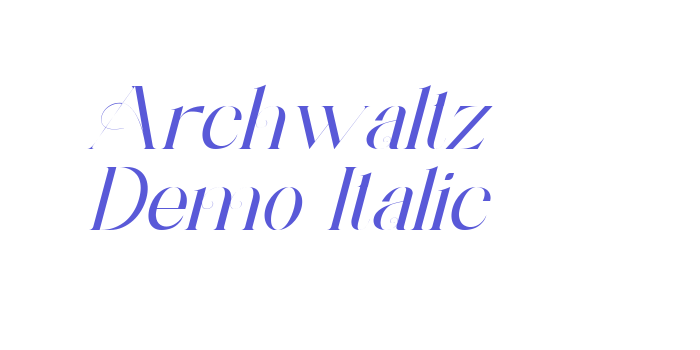 Archwaltz Demo Italic Font Download