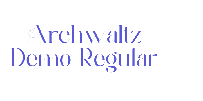 Archwaltz Demo Regular Font Download