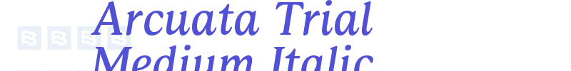 Arcuata Trial Medium Italic