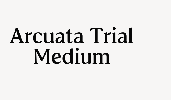 Arcuata Trial Medium Font