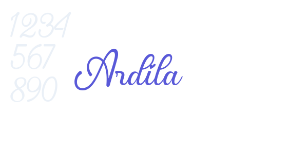 Ardila font