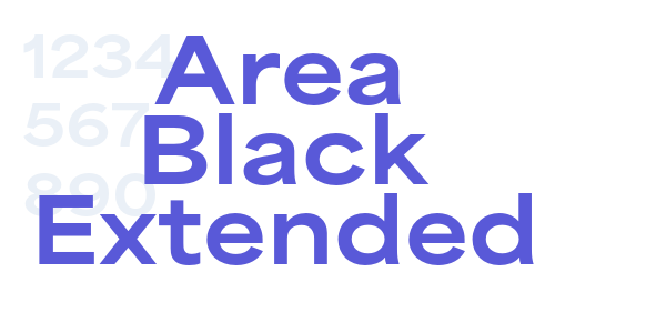 Area Black Extended font free