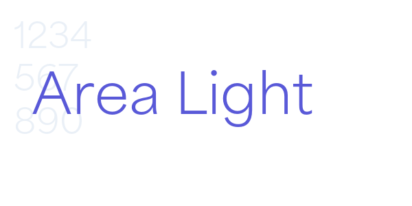 Area Light font free