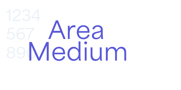 Area Medium font free