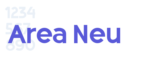 Area Neu font