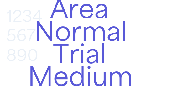 Area Normal Trial Medium font free