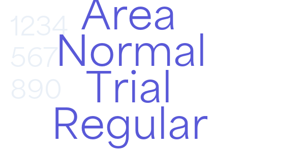 Area Normal Trial Regular font free