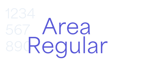 Area Regular font free