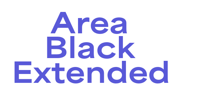 Area Black Extended Font Download