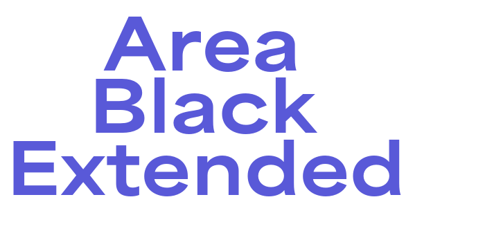 Area Black Extended Font