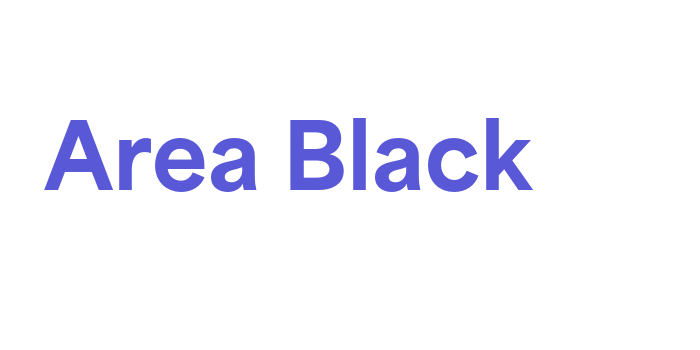 Area Black Font Download