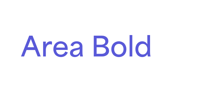 Area Bold Font Download