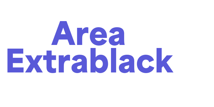 Area Extrablack Font