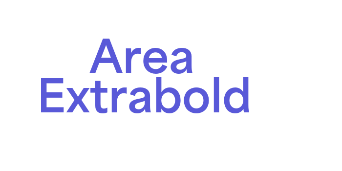 Area Extrabold Font Download