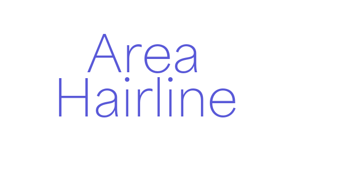 Area Hairline Font