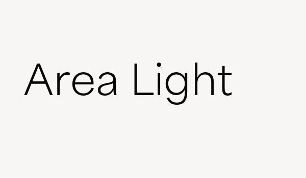 Area Light Font