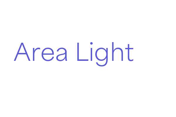 Area Light Font