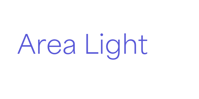 Area Light Font Download