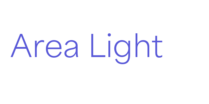 Area Light Font