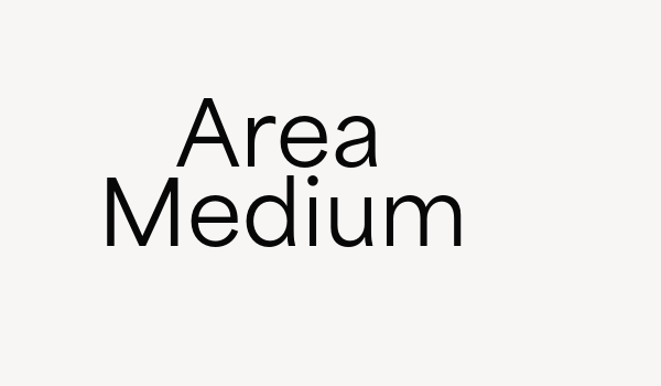 Area Medium Font