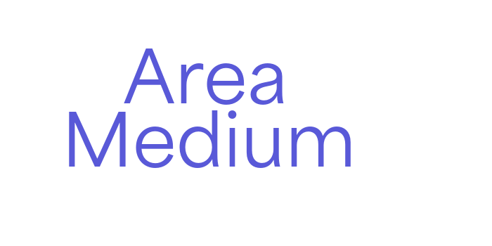 Area Medium Font