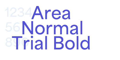 Area Normal Trial Bold-font-download