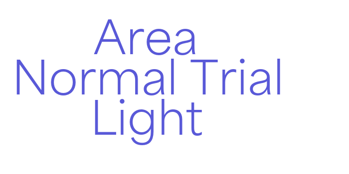 Area Normal Trial Light Font Download