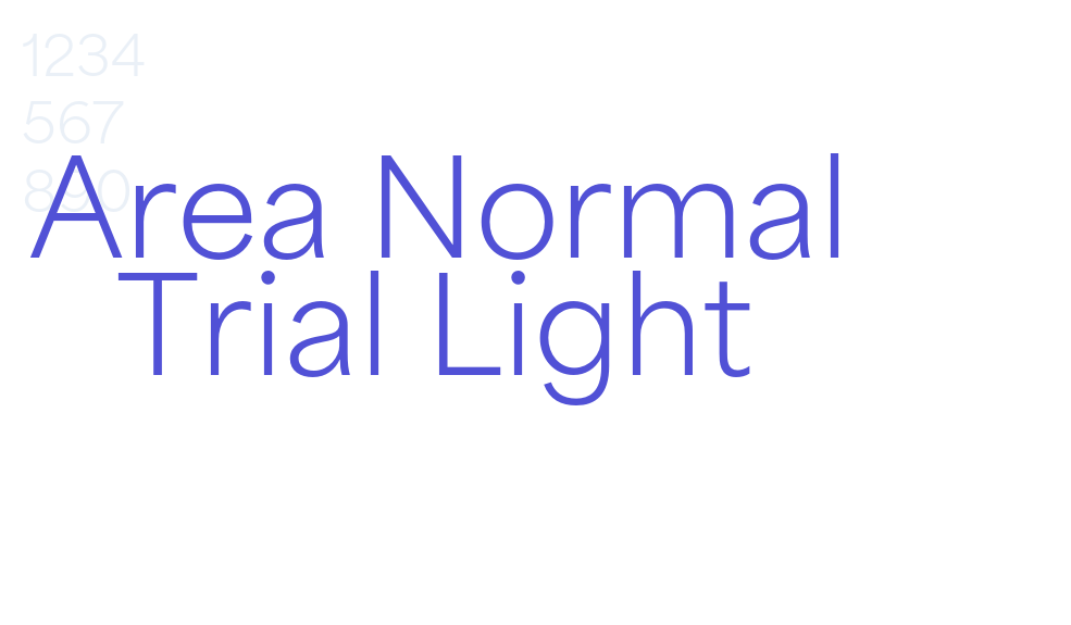 Area Normal Trial Light-font-download