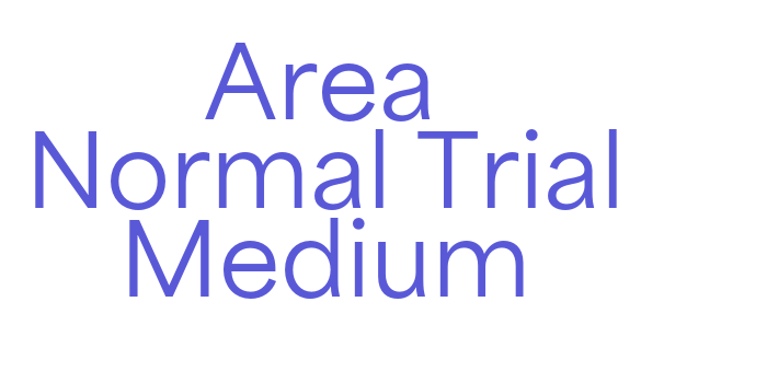 Area Normal Trial Medium Font Download