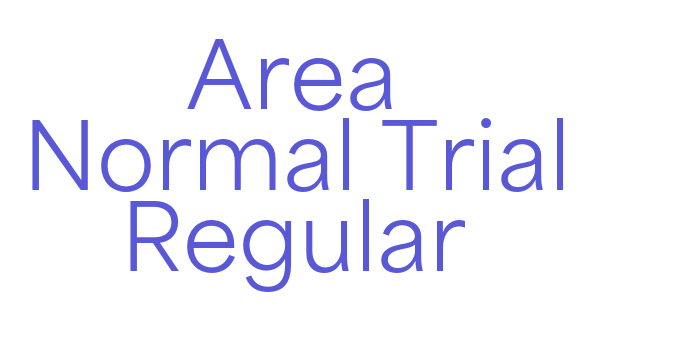 Area Normal Trial Regular Font Download