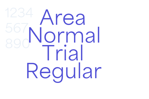 Area Normal Trial Regular