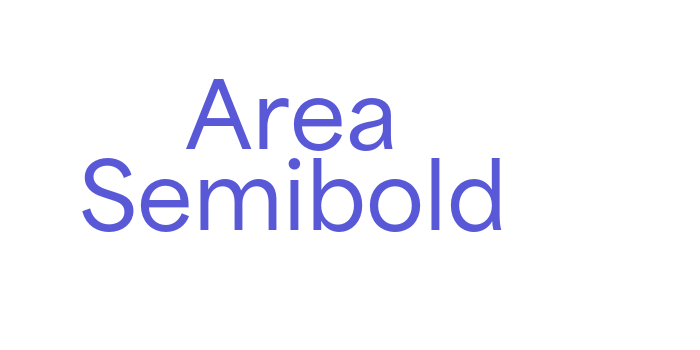 Area Semibold Font Download