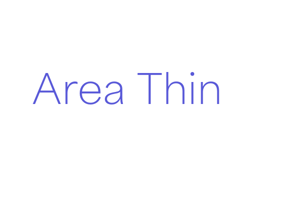 Area Thin Font