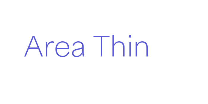 Area Thin Font Download