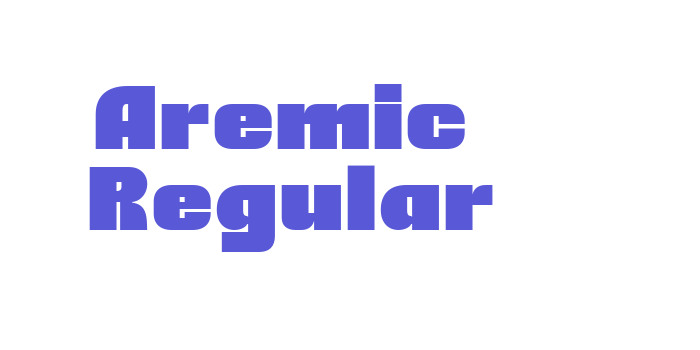 Aremic  Regular Font Download