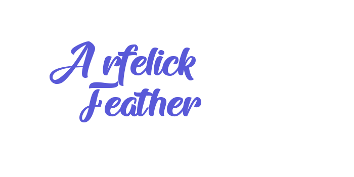 Arfelick Feather Font Download